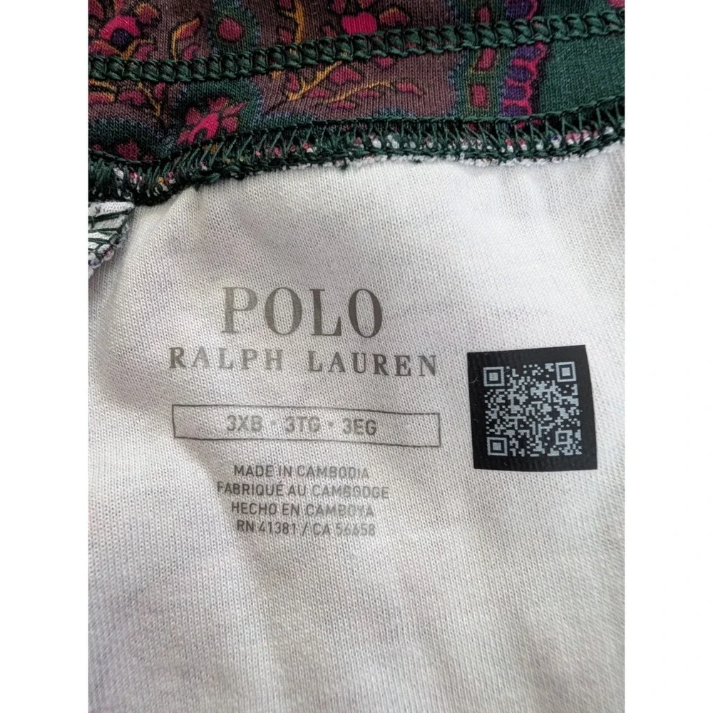 Polo Ralph Lauren Men's Paisley Track Pants Size 3XB Big & Tall Sweatpants EUC